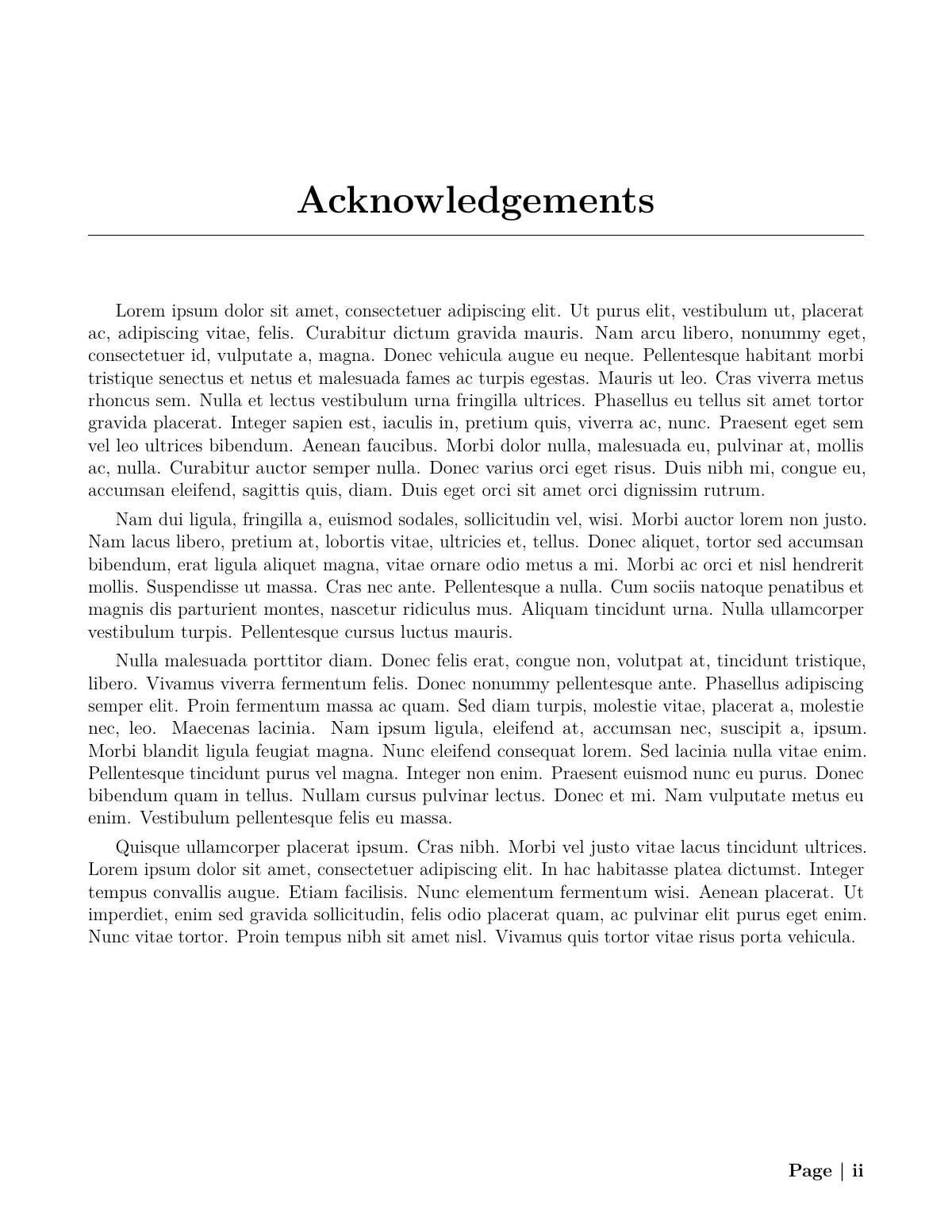 End-of-studies project (PFE) report, FSTT Tangier LaTeX template, page 3 of 25