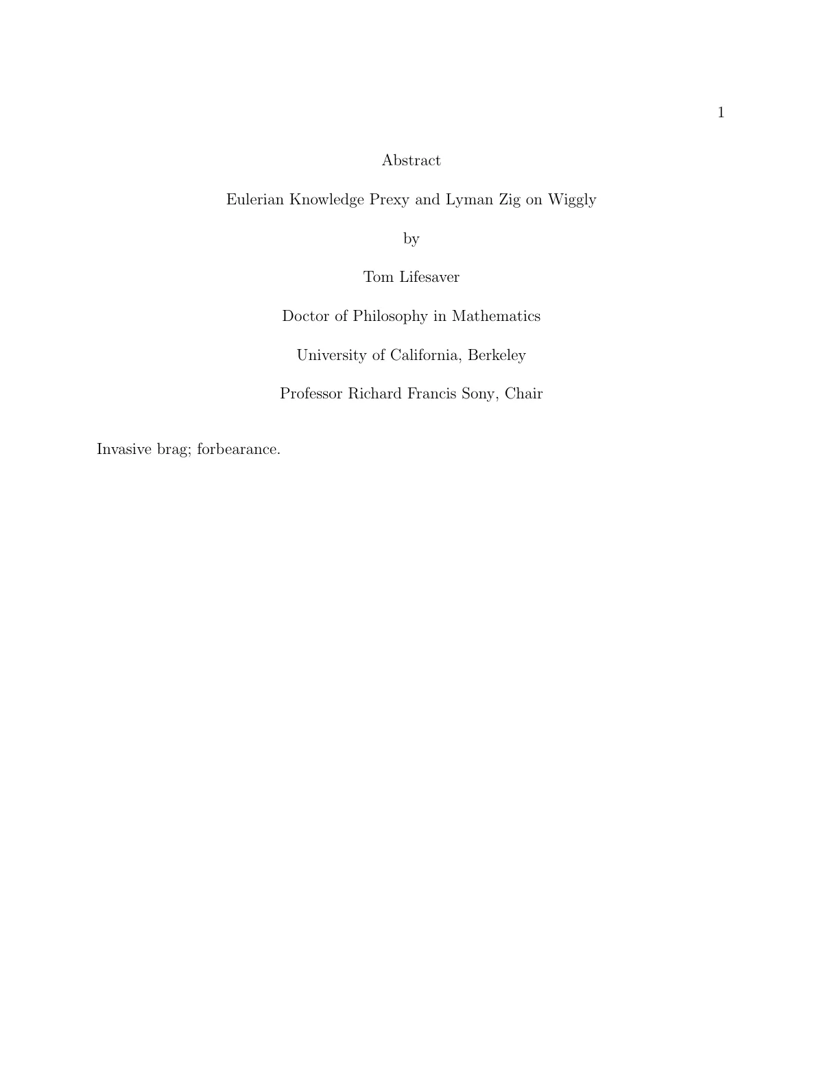 Modèle LaTeX Thèse de doctorat UC Berkeley avec chapitres, page 4 sur 16