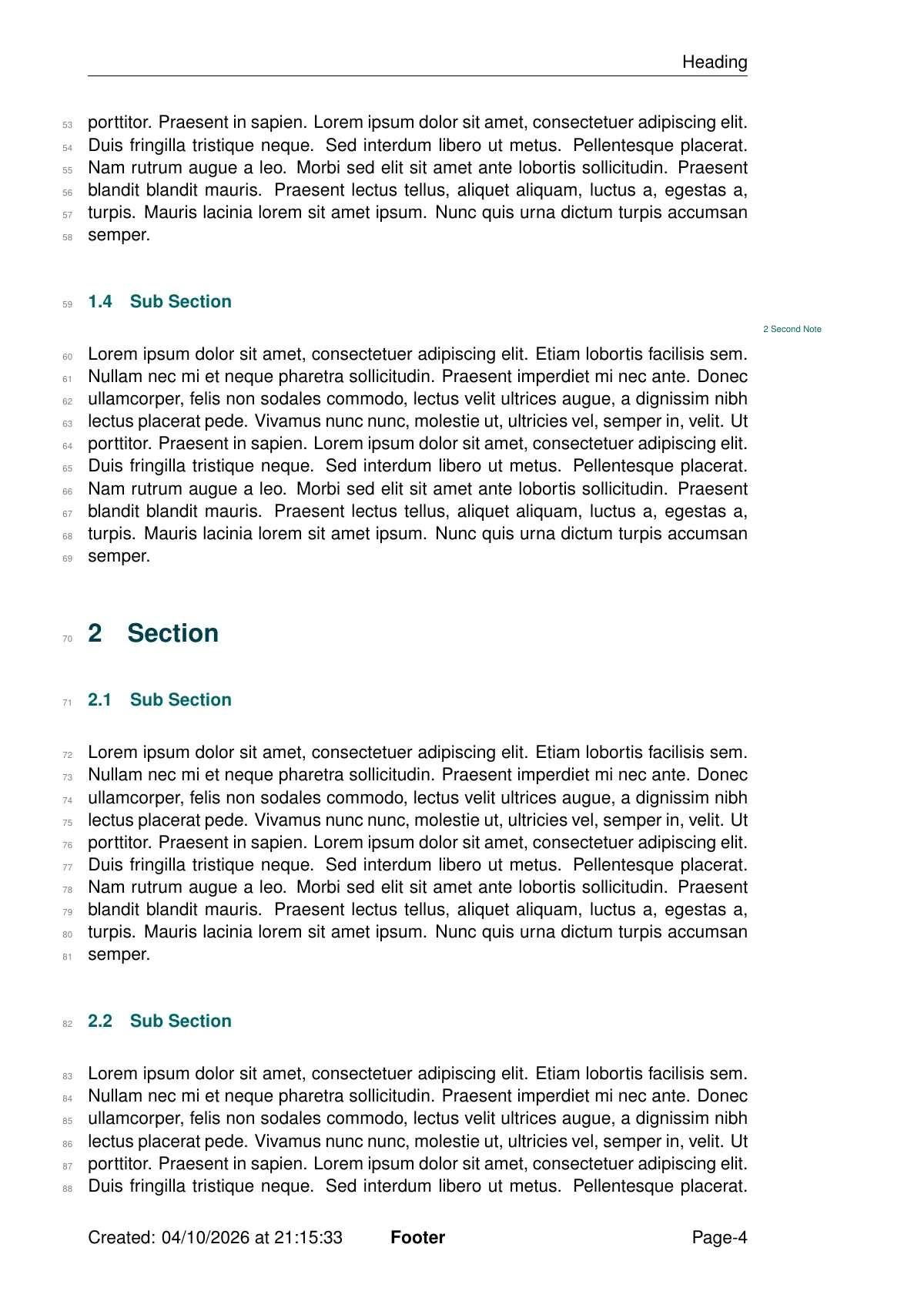 Basic whitepaper with executive summary LaTeX template, page 4 of 6