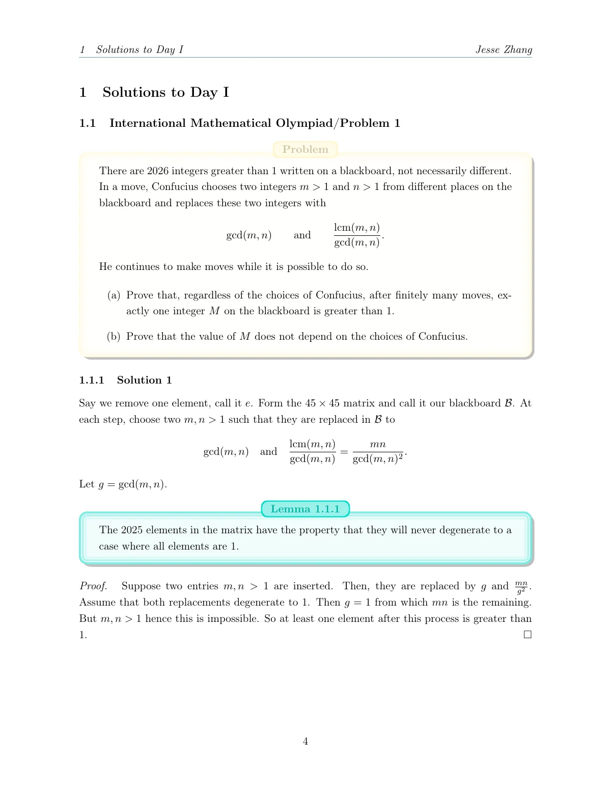 Elegant notes and book style, IMO solutions demo LaTeX template, page 5 of 47