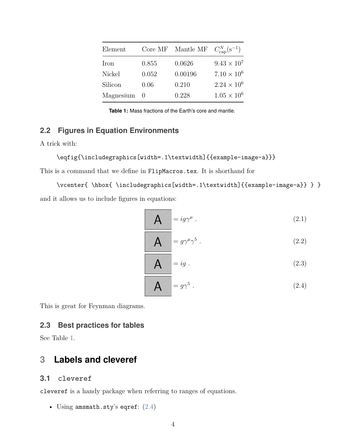 Article and lecture notes LaTeX template, page 4 of 13
