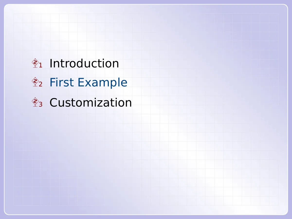 LaTeX-Vorlage Concrete cLagrange Beamer-Theme mit Code-Listings, Seite 4 von 7