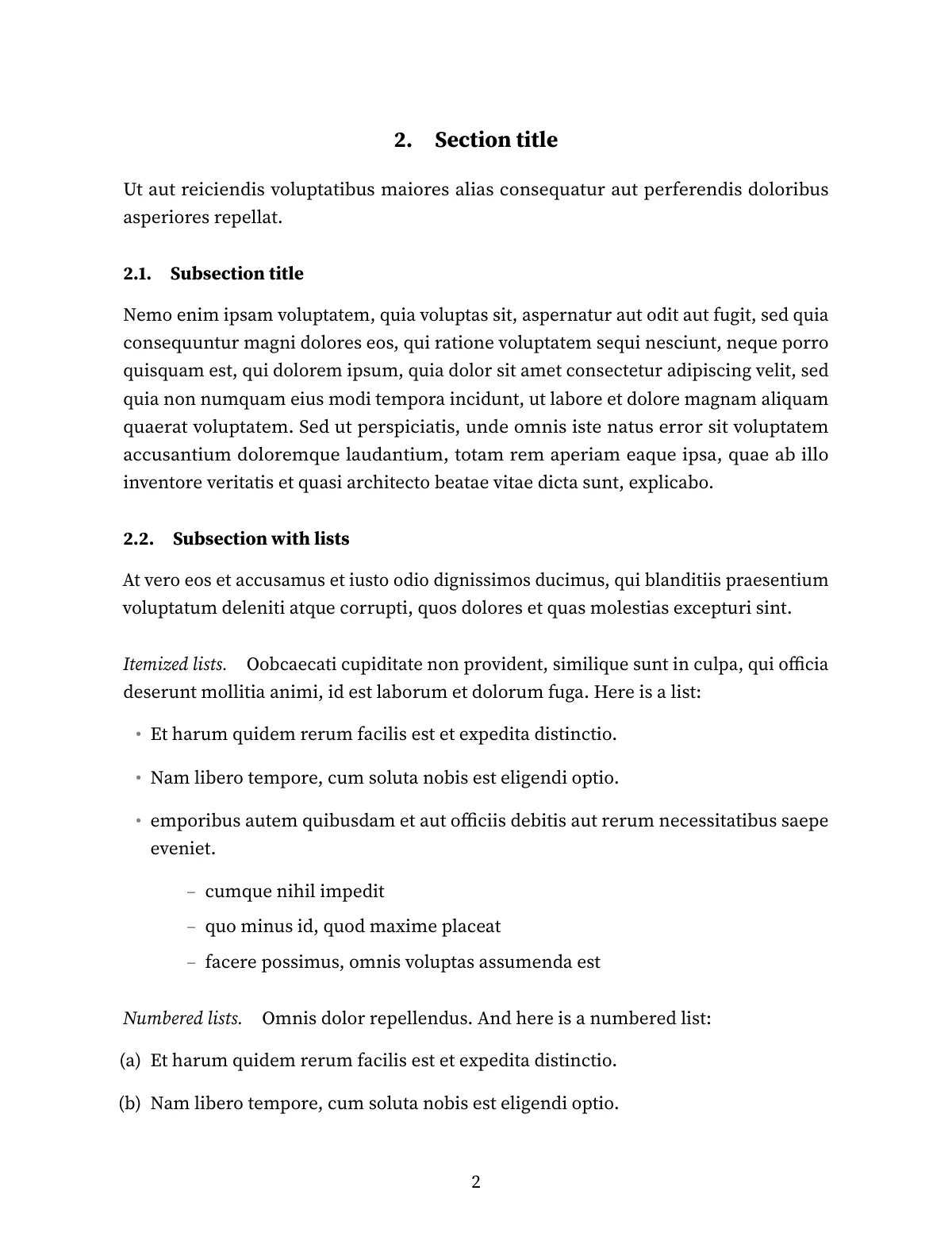 LaTeX-Vorlage Minimalistisches wissenschaftliches Papier, Seite 3 von 14