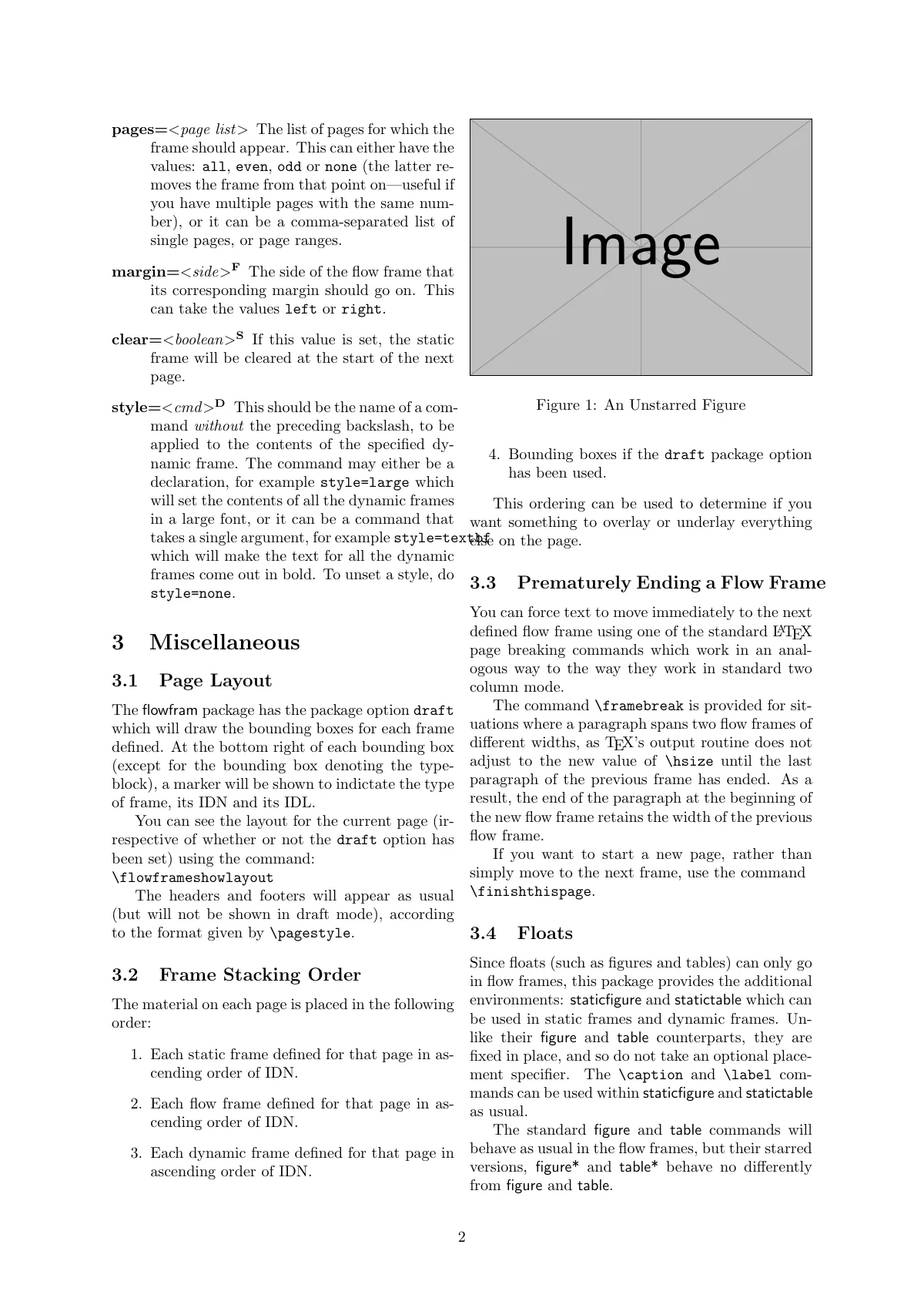 Flow frames article sample LaTeX template, page 2 of 3