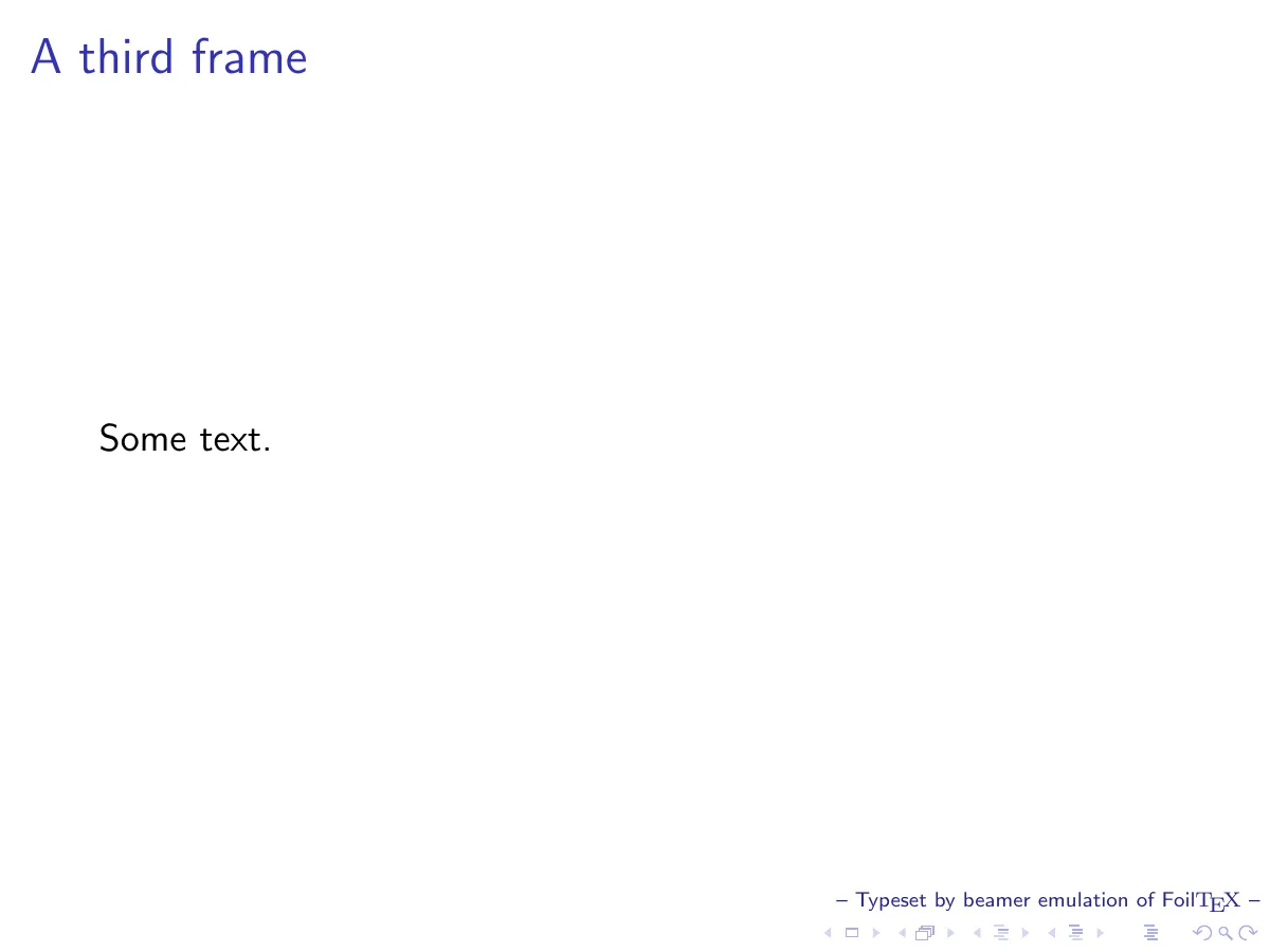LaTeX-mallen Beamer-bilder som emulerar Foils (FoilTeX), sida 4 av 4
