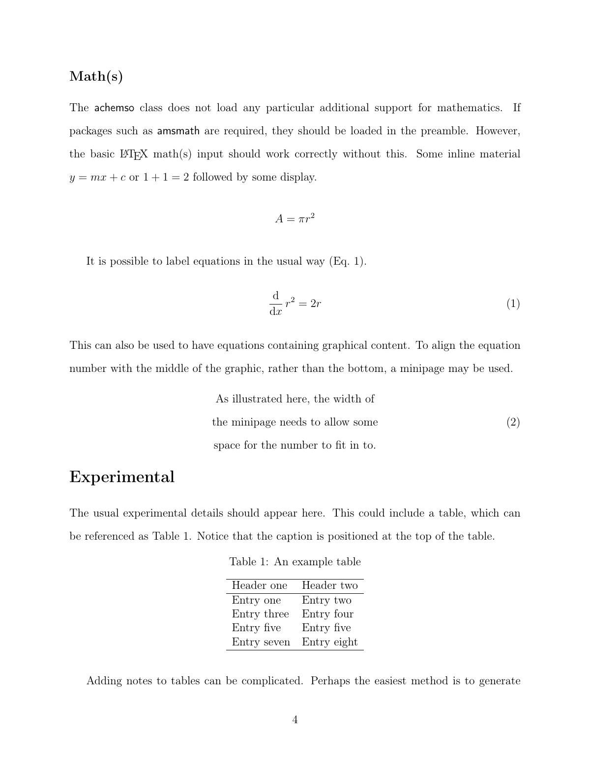 American Chemical Society article (achemso) LaTeX template, page 4 of 8