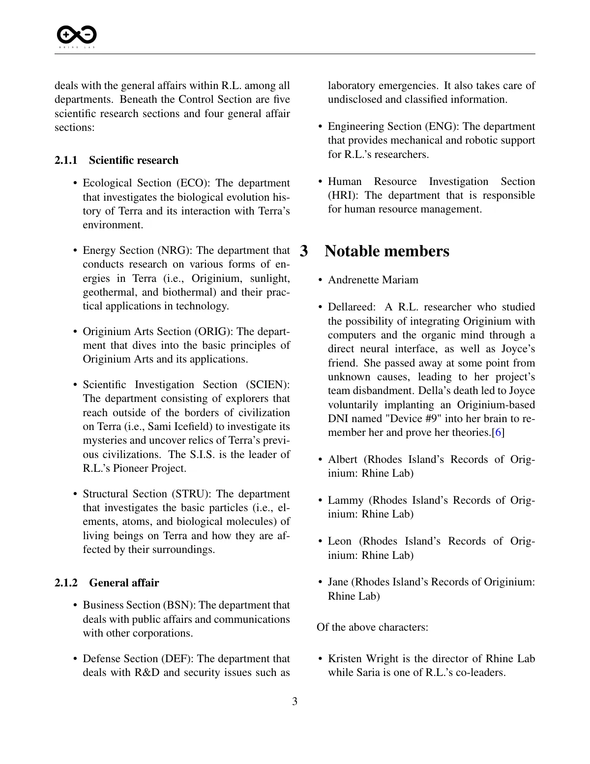 LaTeX-mallen Rhine Lab-forskningsartikel, sida 3 av 6