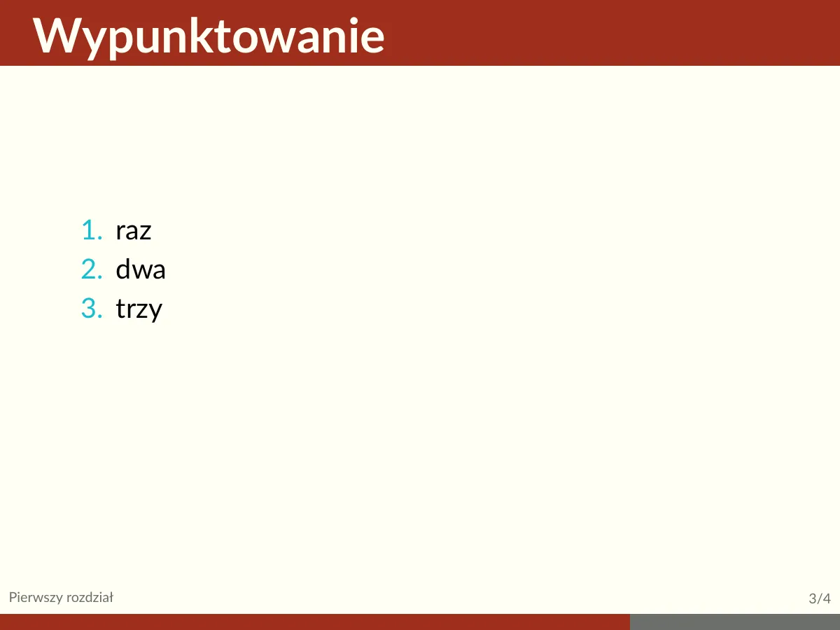 LaTeX-mallen Beamer-presentation, Wroclaw University, sida 5 av 6