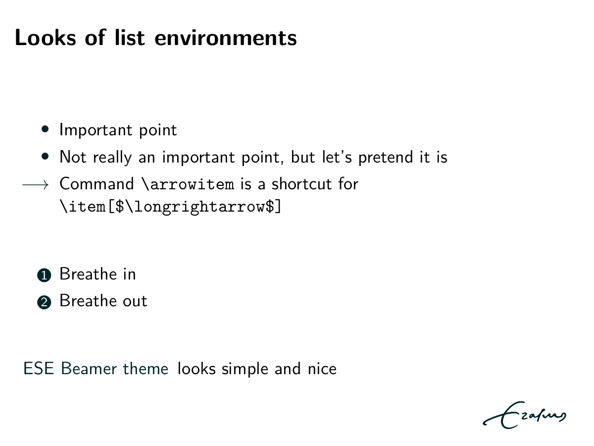 Erasmus School of Economics Beamer theme LaTeX template, page 2 of 7