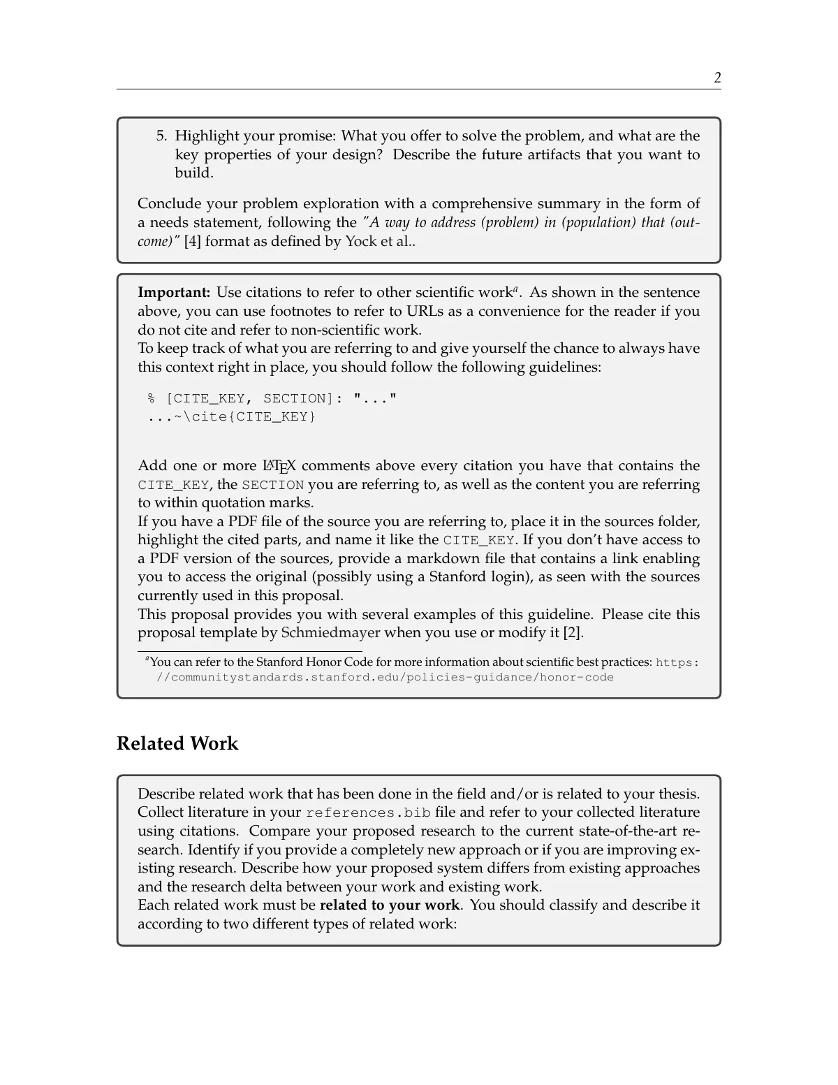 Stanford Biodesign research proposal LaTeX template, page 3 of 6