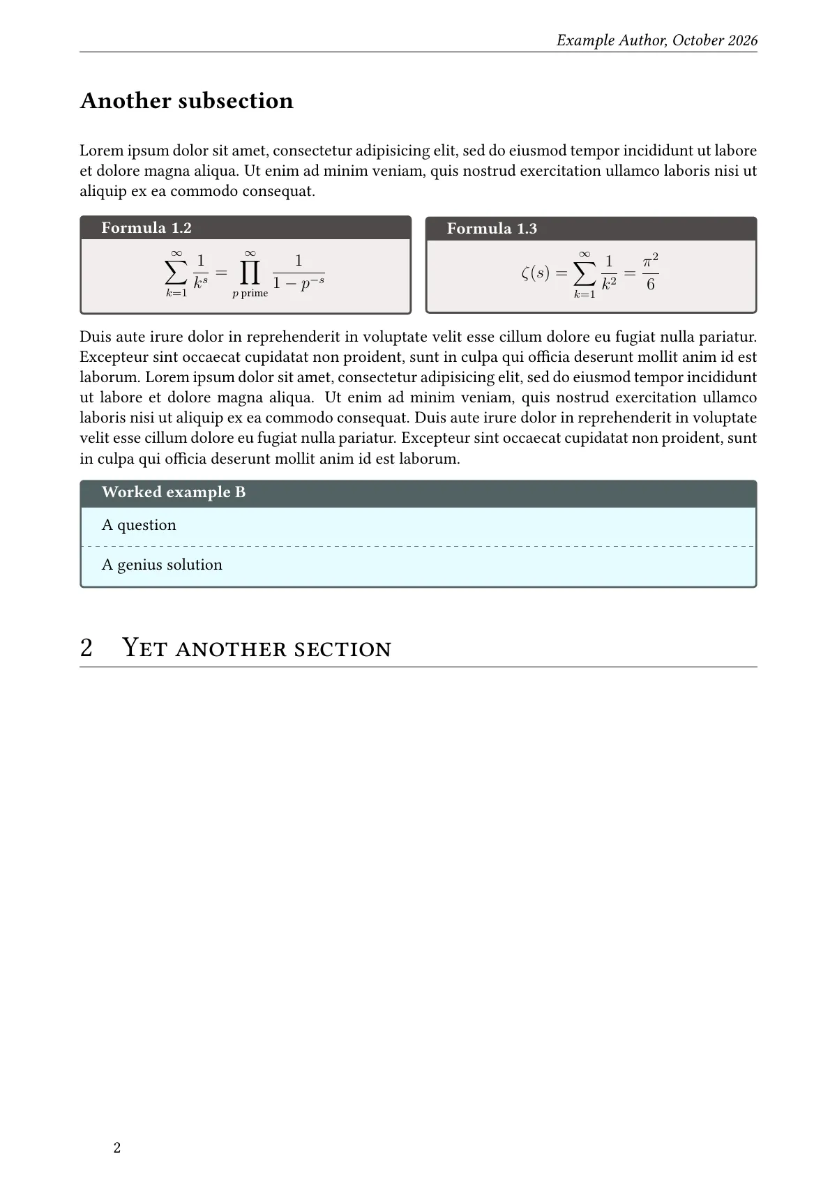 TU Delft lecture notes summary LaTeX template, page 3 of 3