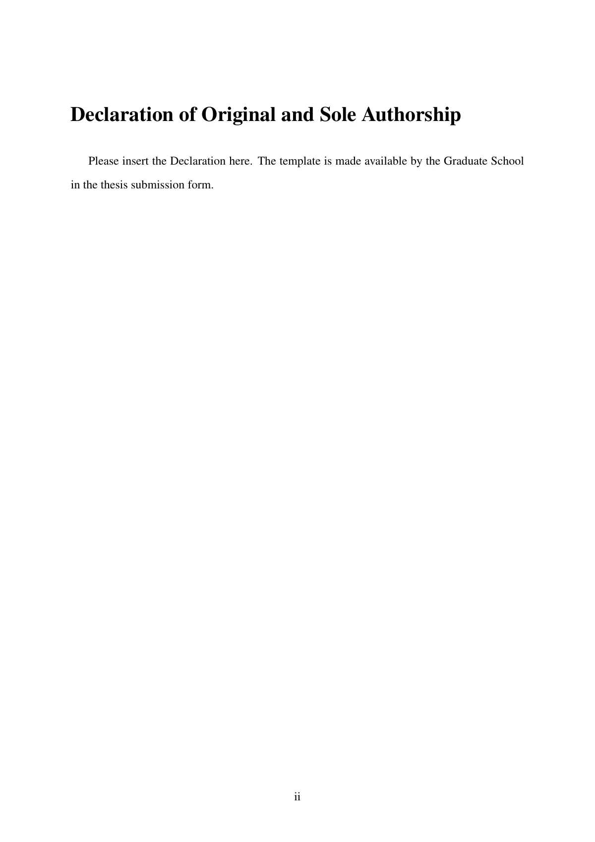 LaTeX-Vorlage OIST-Doktorarbeit (Okinawa Institute of Science and Technology), Seite 2 von 24