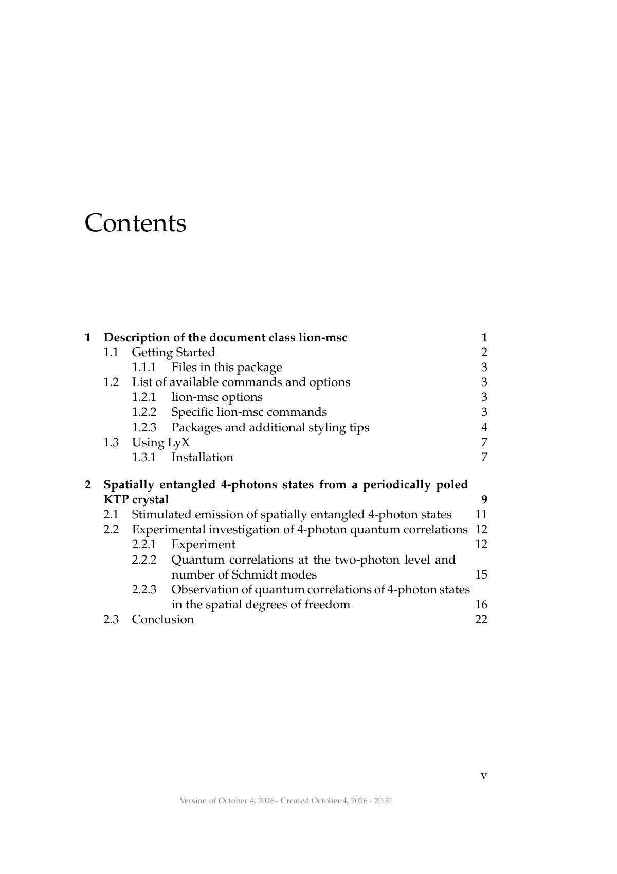 LaTeX-Vorlage Leiden Institute of Physics bachelor's or master's thesis, Seite 5 von 33