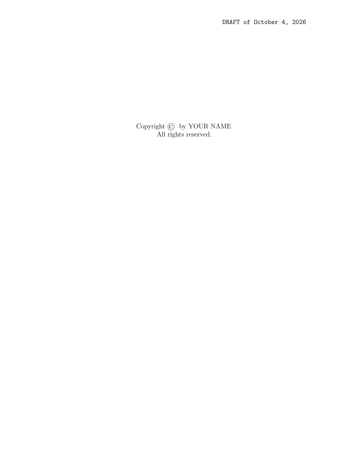 Modèle LaTeX Thèse de doctorat de la Yale University, page 3 sur 4