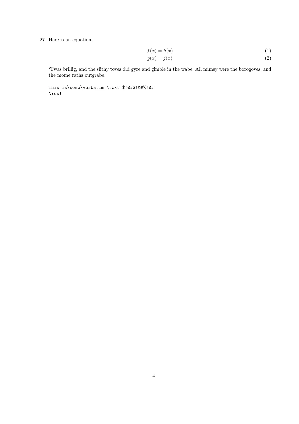 LaTeX-Vorlage Prüfung mit Antwortschlüsseln und Formularversionen (examdesign A), Seite 4 von 21