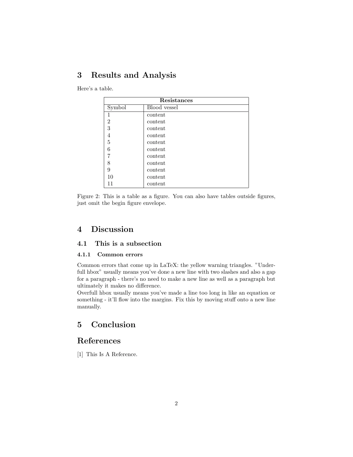 LaTeX-Vorlage Wissenschaftlicher Versuchsbericht, Seite 2 von 2