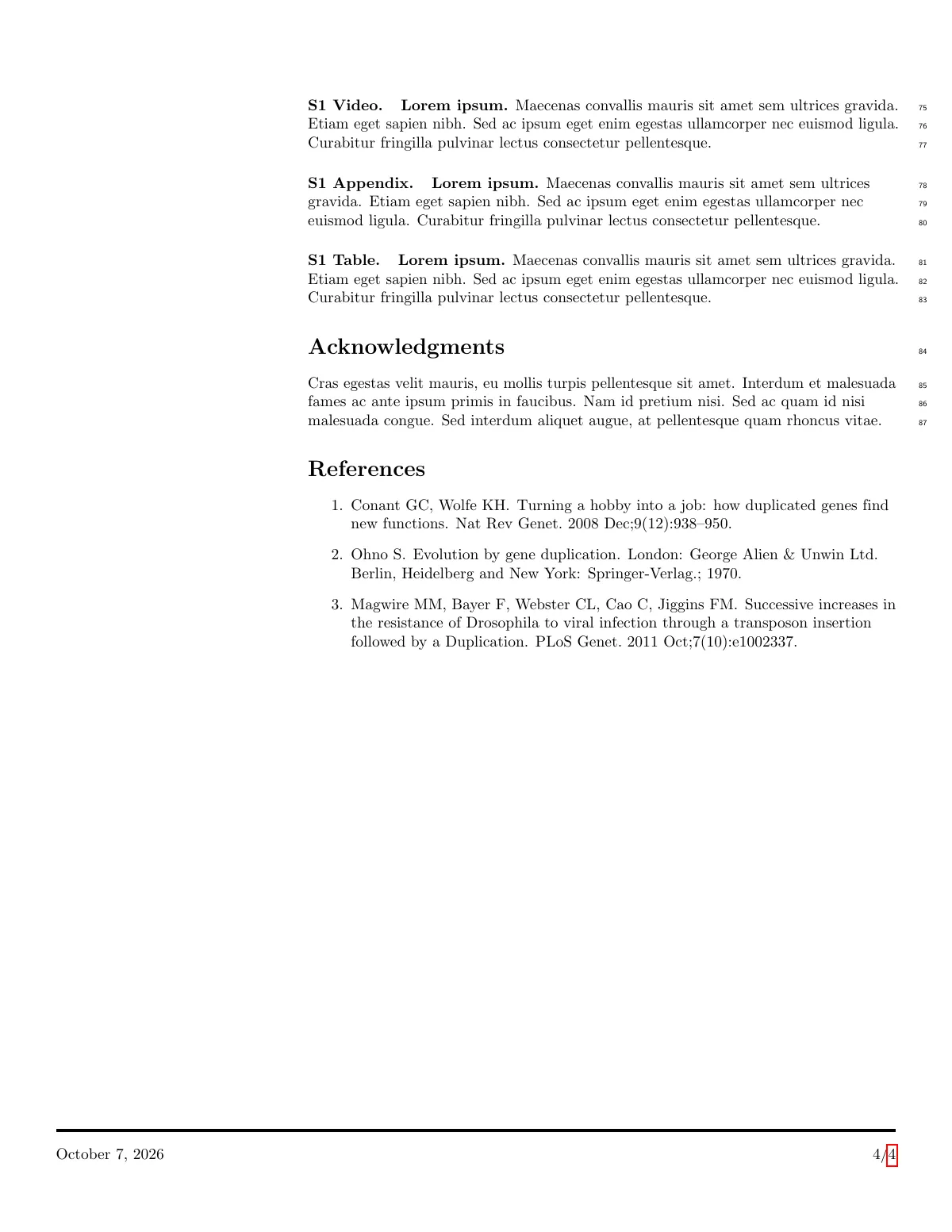 LaTeX-Vorlage Artikel für PLOS-Journal-Einreichung, Seite 4 von 4