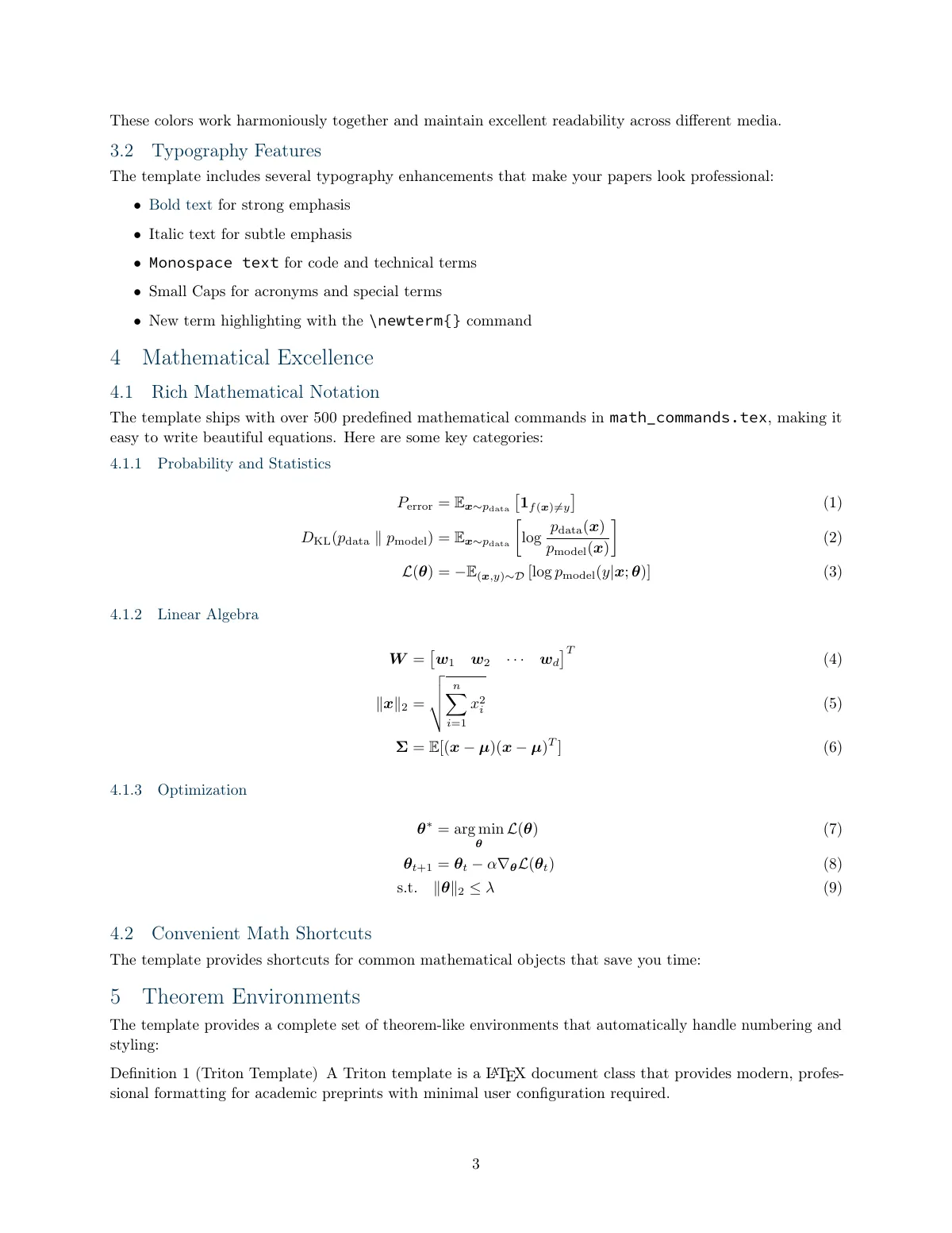Plantilla de LaTeX Artículo de preimpresión Triton, página 3 de 11
