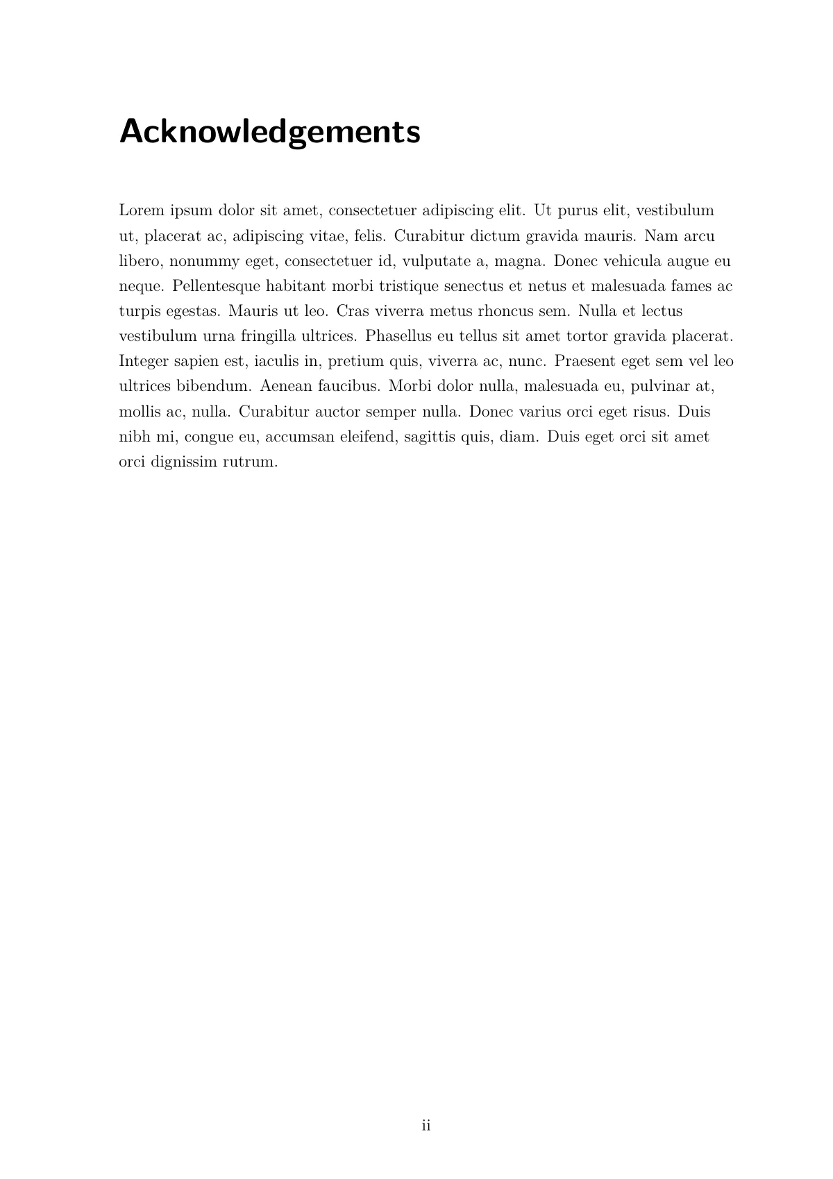 German master's thesis written in Markdown LaTeX template, page 4 of 14