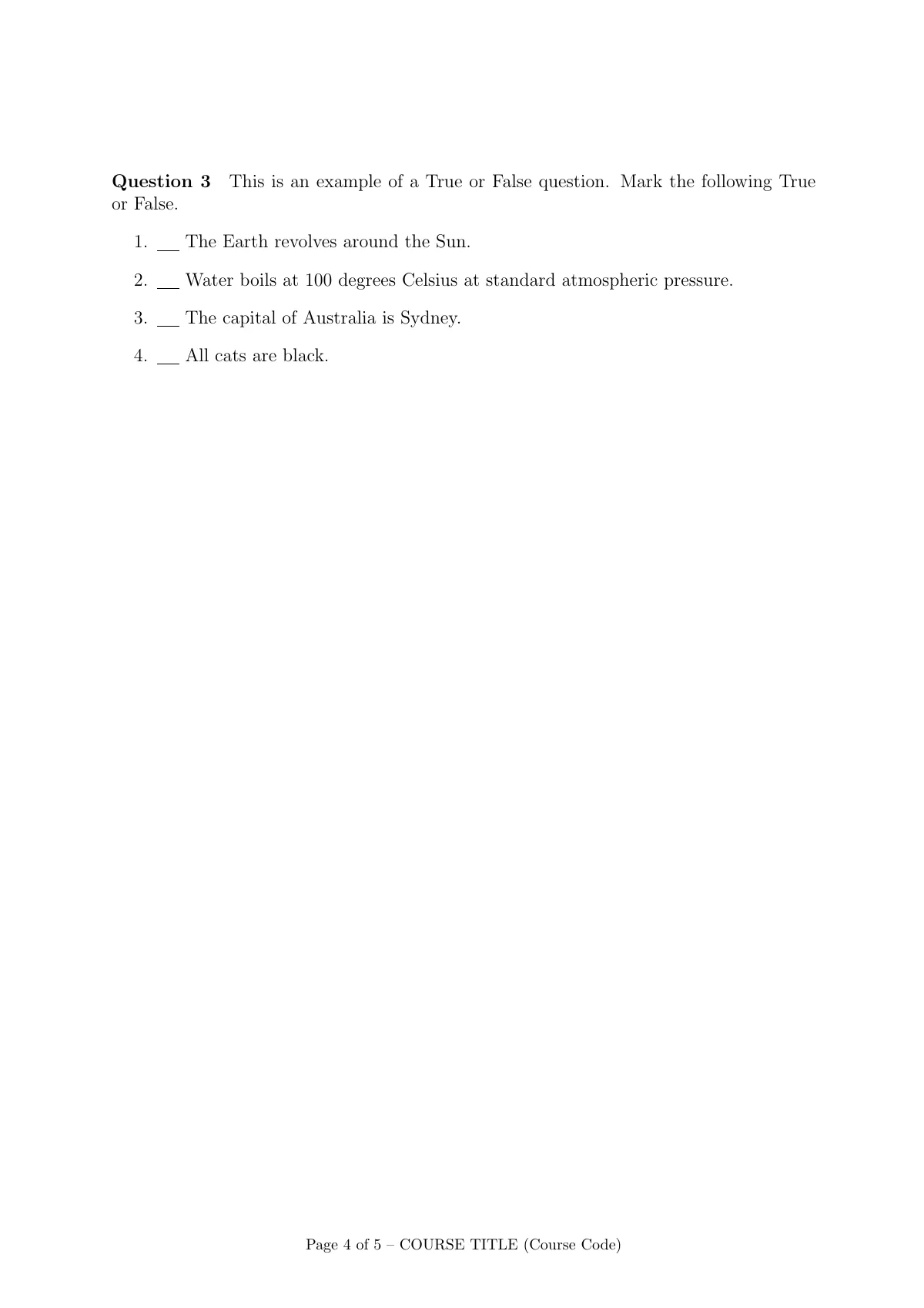 LaTeX-Vorlage Exam paper for Chinese University of Hong Kong, Seite 4 von 5
