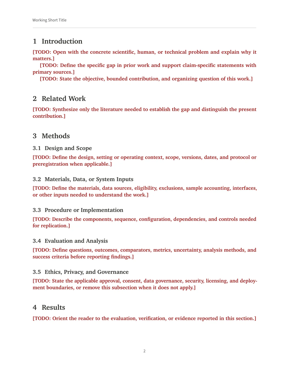 LaTeX-Vorlage Reproduzierbares wissenschaftliches Papier, Seite 2 von 5