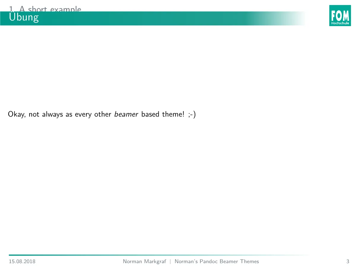 Plantilla de LaTeX Pandoc Beamer themes example (NPBT), página 3 de 4