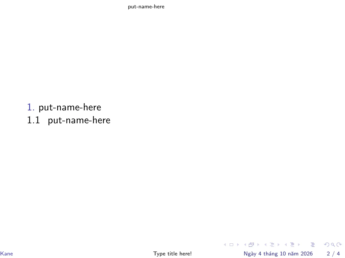 Hanoi University of Science and Technology Beamer slides LaTeX template, page 2 of 4