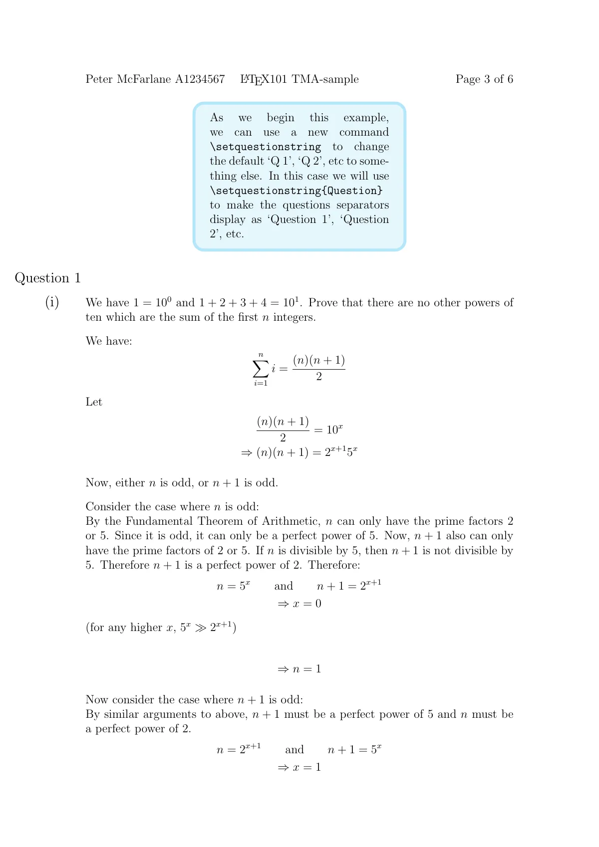 Open University tutor-marked assignment LaTeX template, page 3 of 6