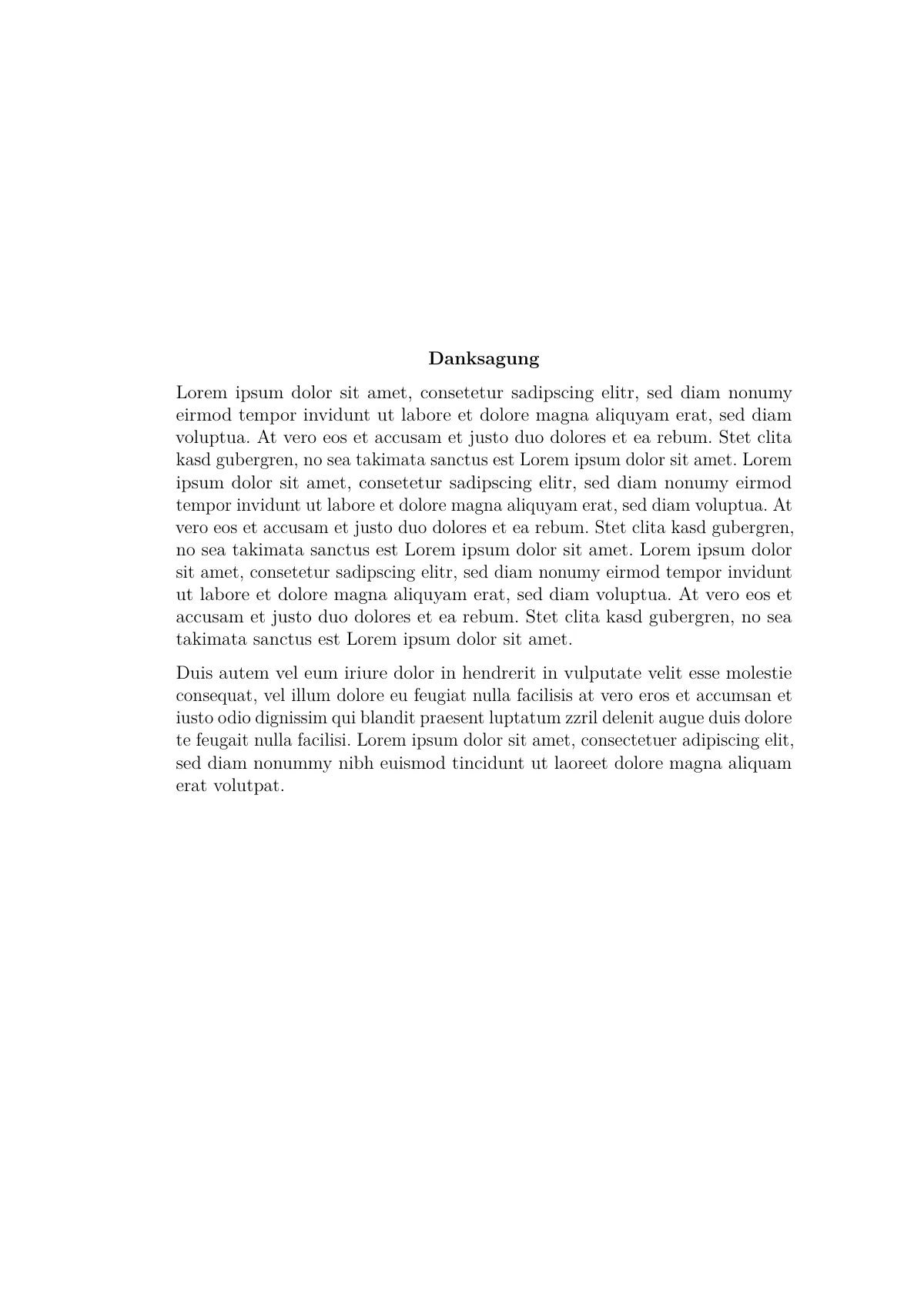 University of Zurich master's thesis, German LaTeX template, page 5 of 27