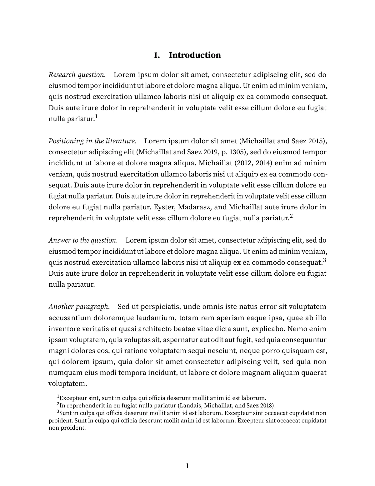 LaTeX-Vorlage Minimalistisches wissenschaftliches Papier, Seite 2 von 14