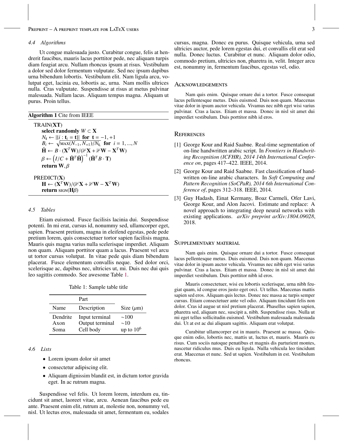 arXiv preprint, two-column LaTeX template, page 3 of 3