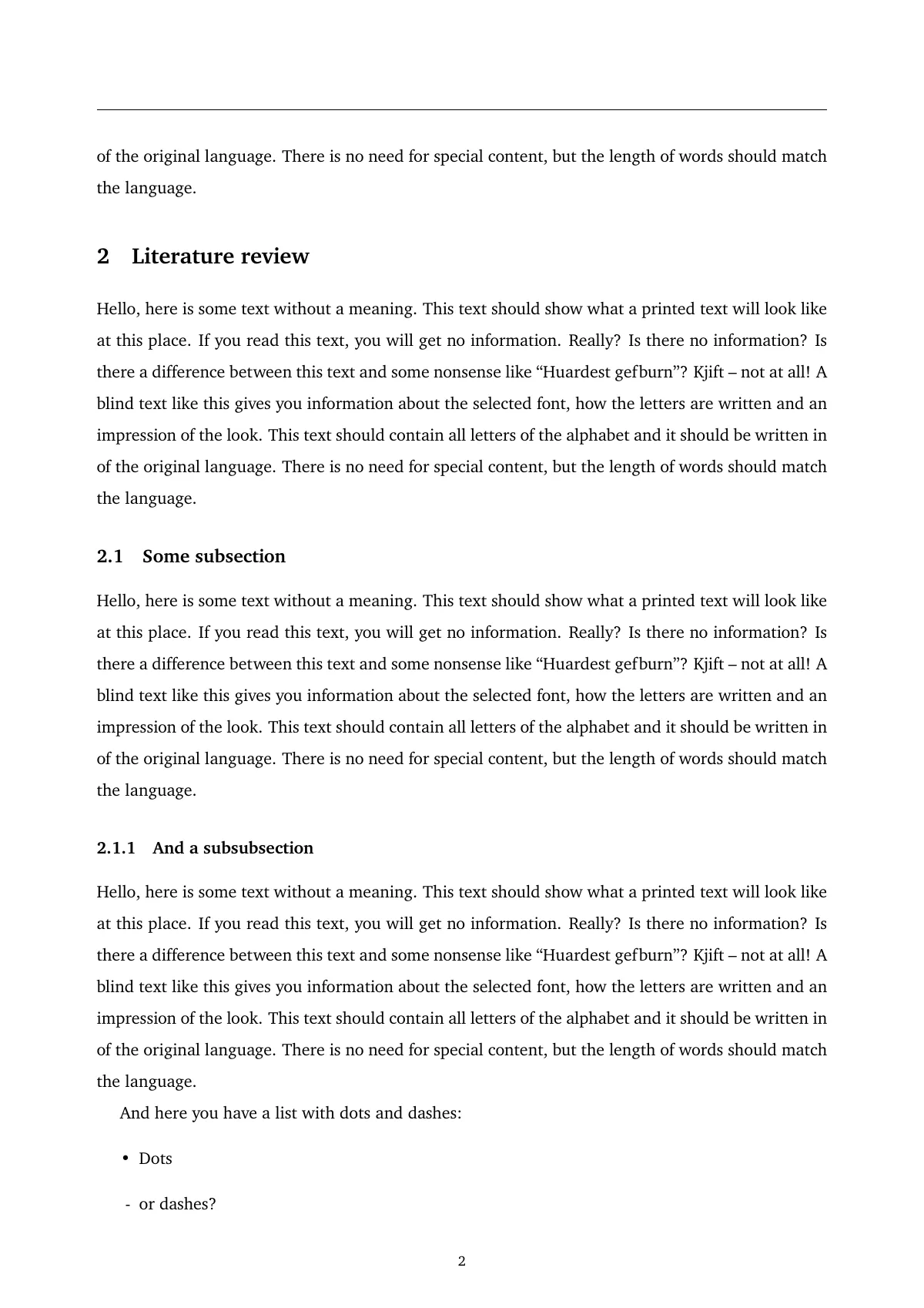 Academic paper LaTeX template, page 2 of 7