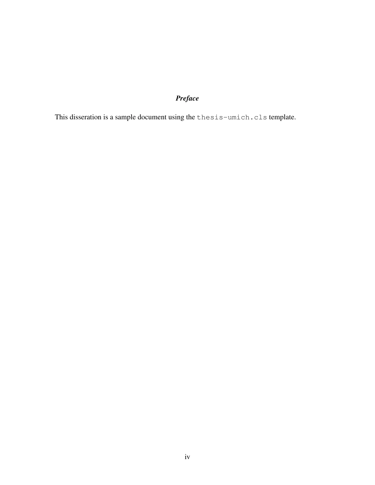 University of Michigan dissertation (thesis-umich) LaTeX template, page 5 of 11