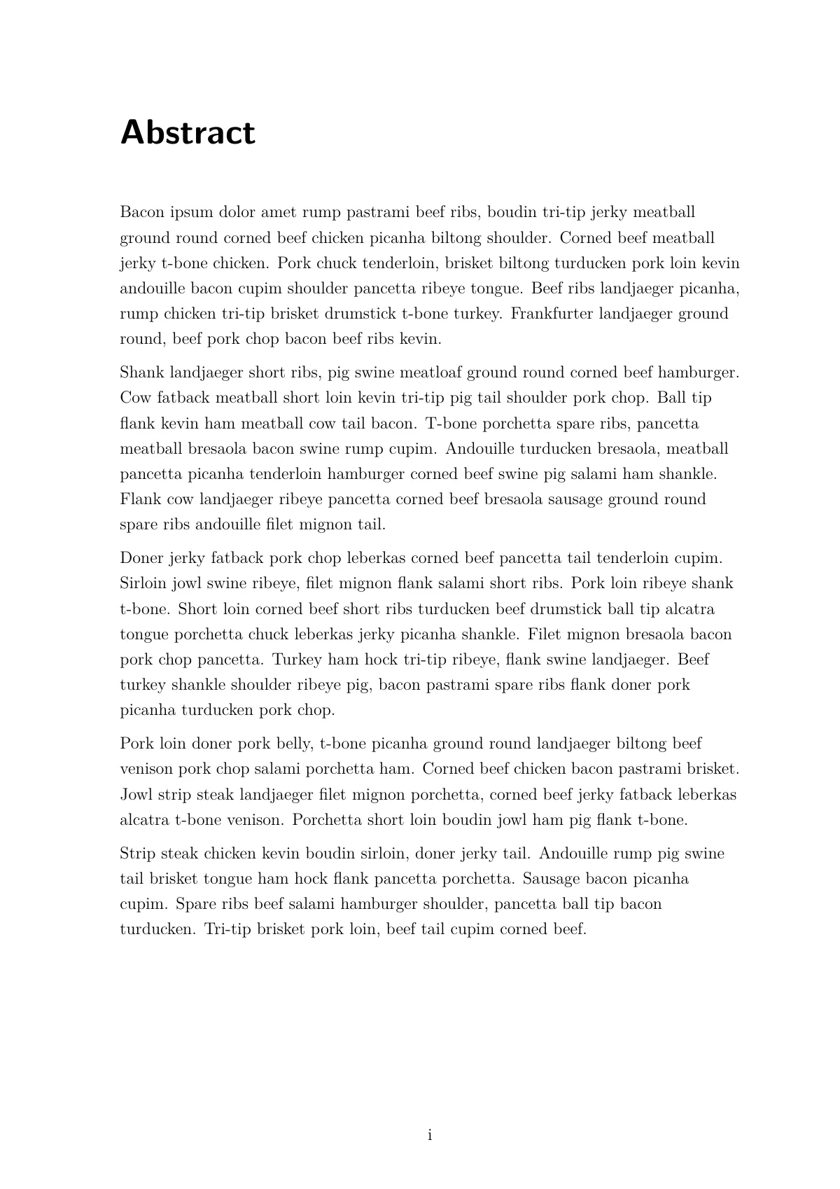 German master's thesis written in Markdown LaTeX template, page 3 of 14