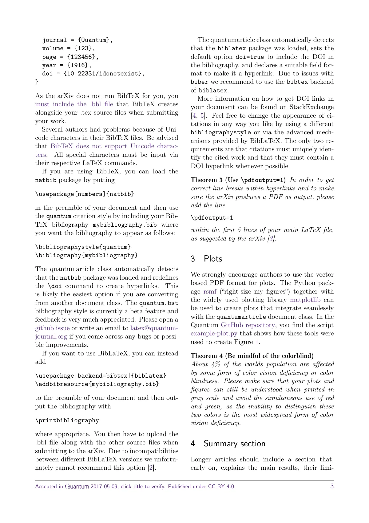Quantum journal article LaTeX template, page 3 of 5