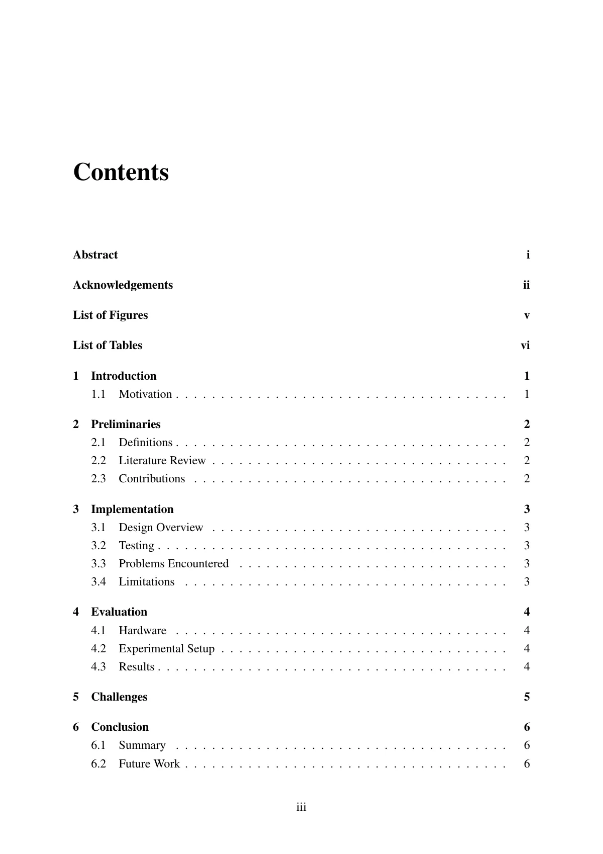 NUS School of Computing UROP and FYP report LaTeX template, page 5 of 17