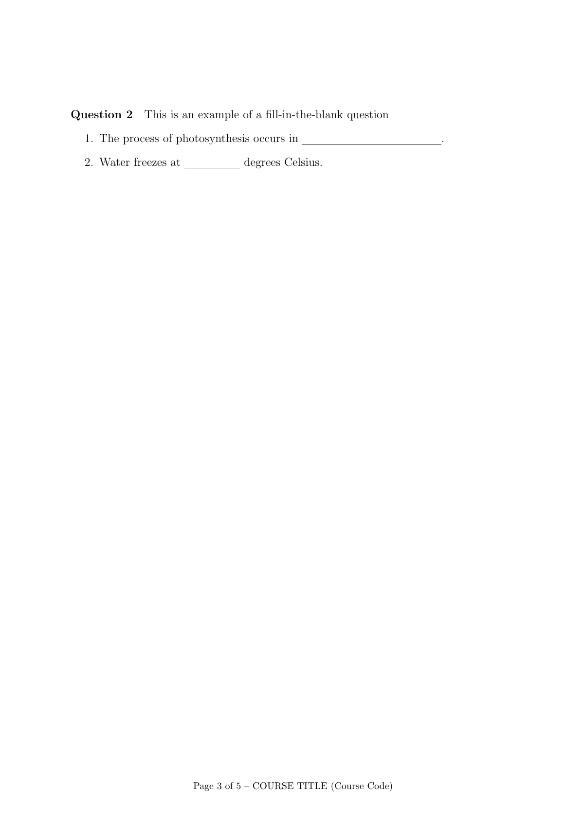 LaTeX-Vorlage Exam paper for Chinese University of Hong Kong, Seite 3 von 5