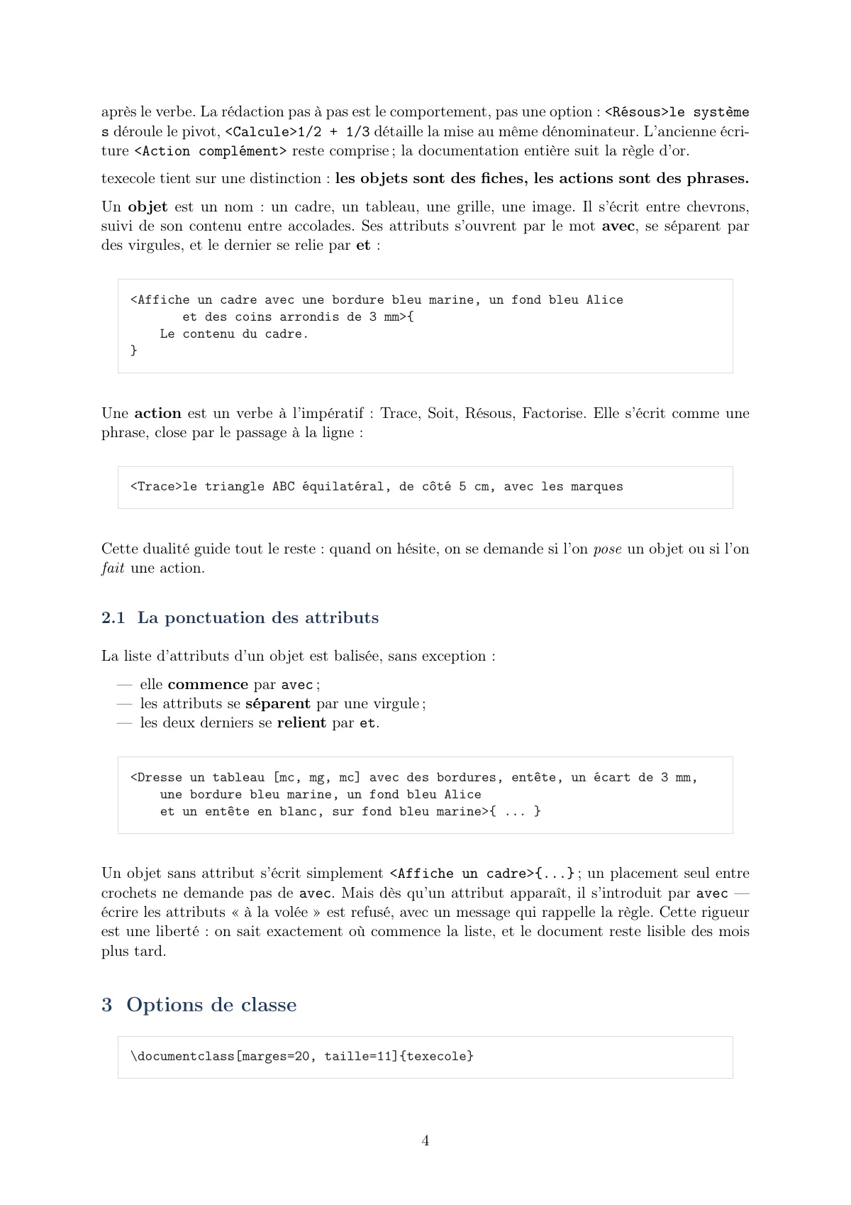 French teaching documents with a markup language, LuaLaTeX LaTeX template, page 5 of 18