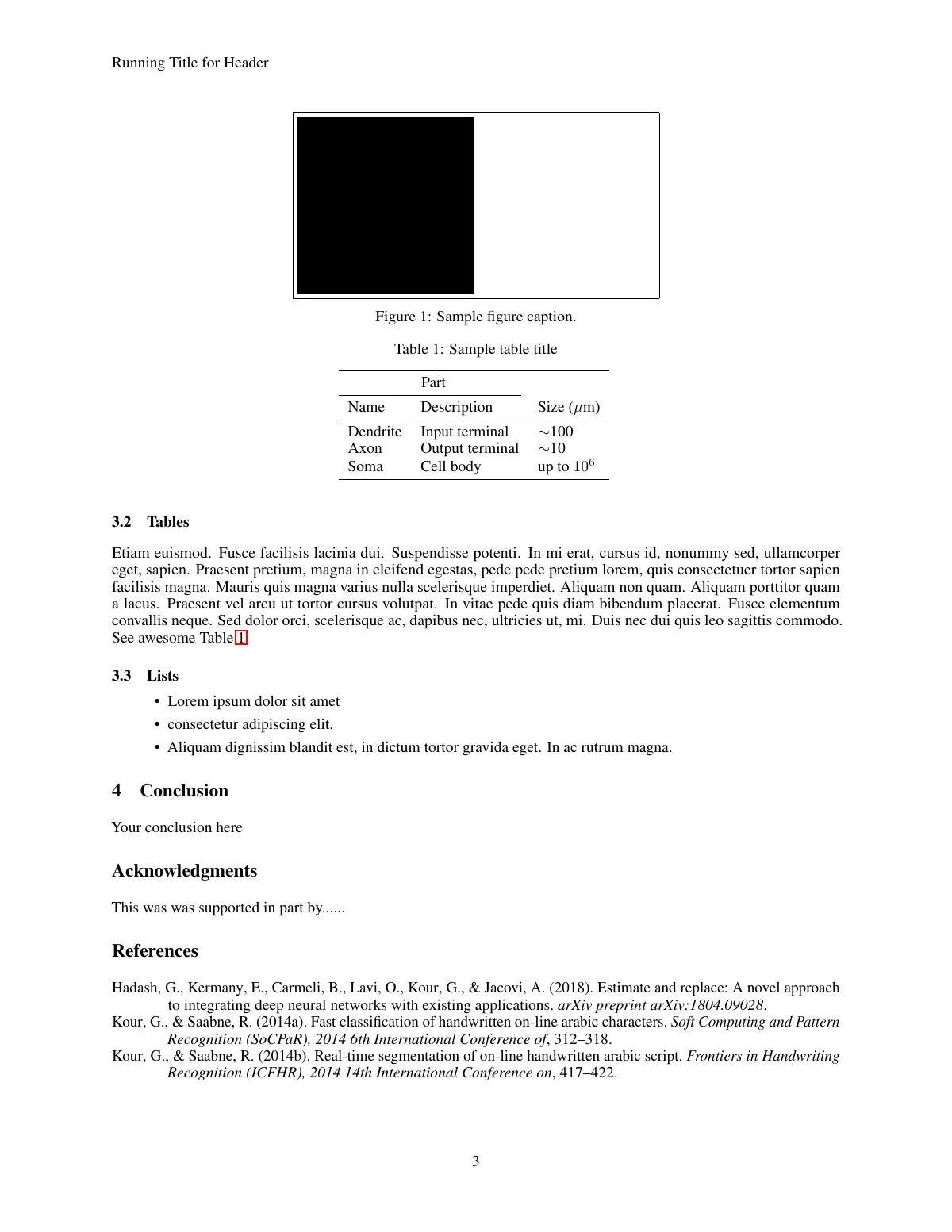 Arxiv Latex Template LaTeX template, page 3 of 3
