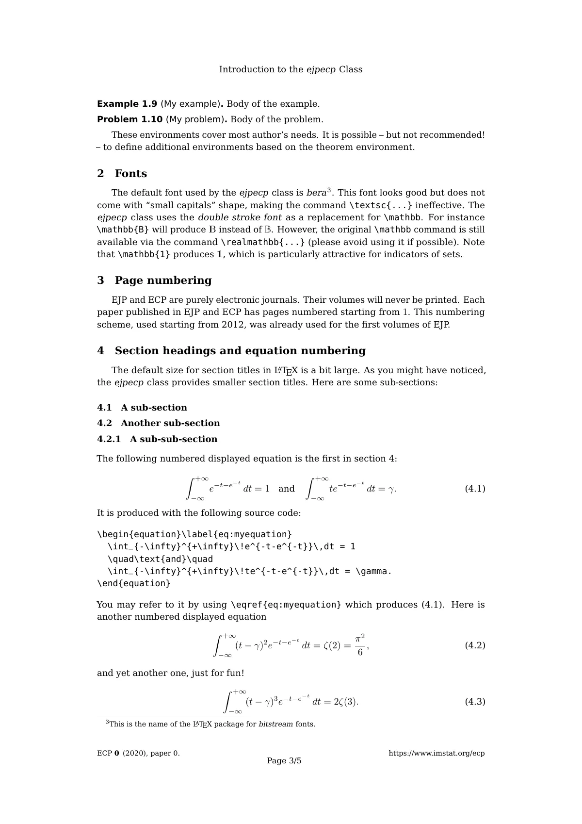 EJP and ECP probability journal article LaTeX template, page 3 of 5