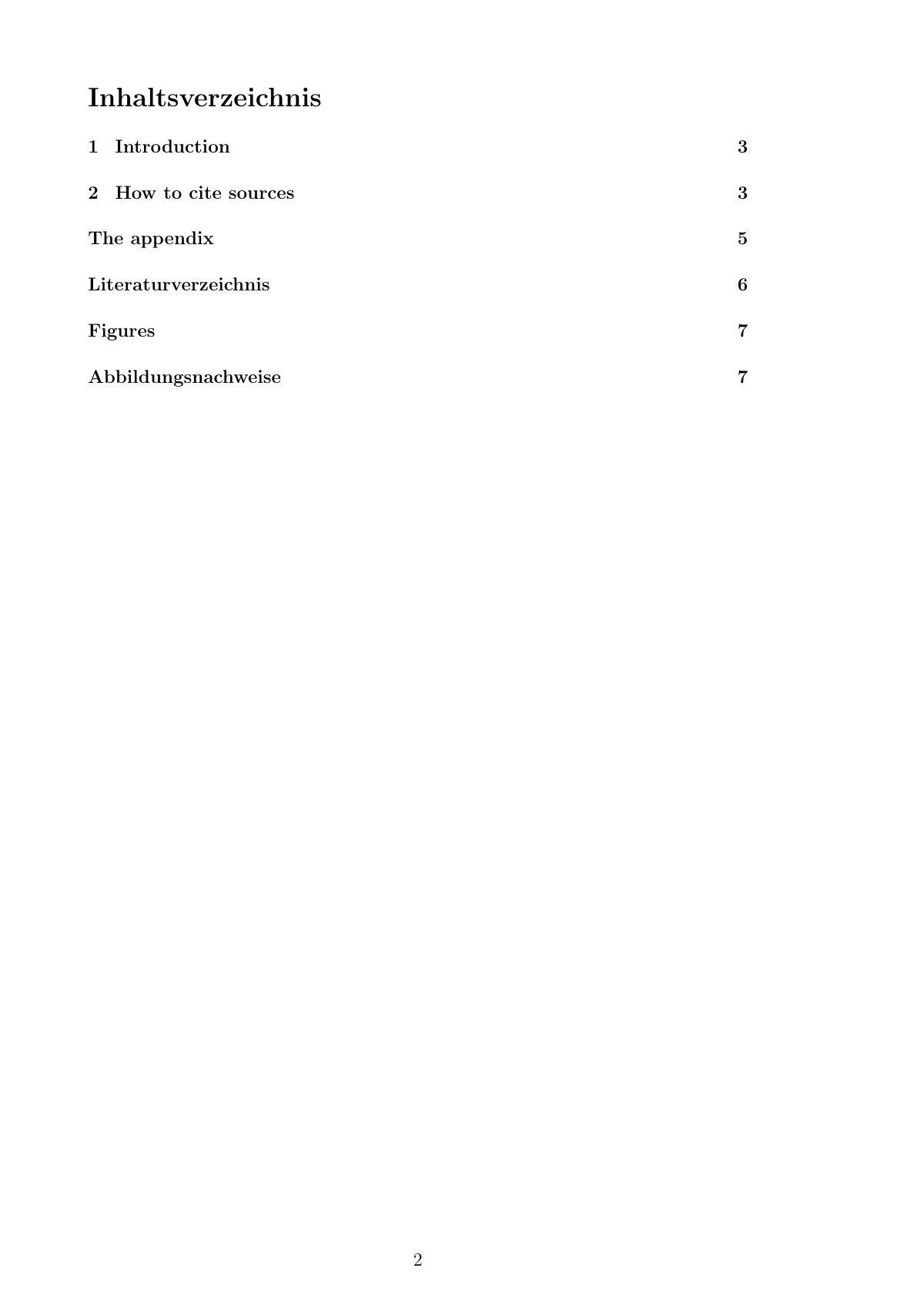 Ruhr University Bochum art history seminar paper LaTeX template, page 2 of 7
