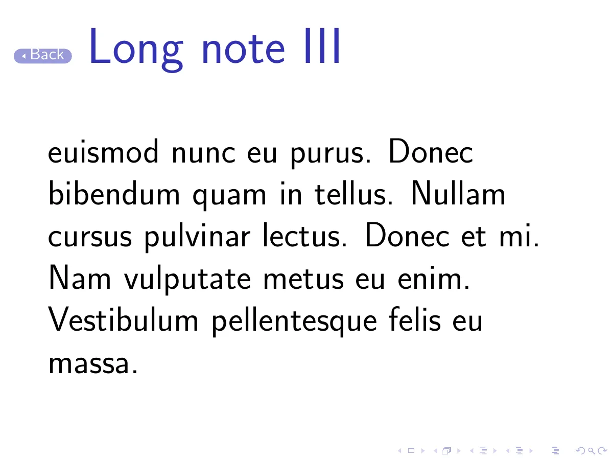 LaTeX-Vorlage Beamer-Anhangsnotizen mit langer Notiz, Seite 4 von 4