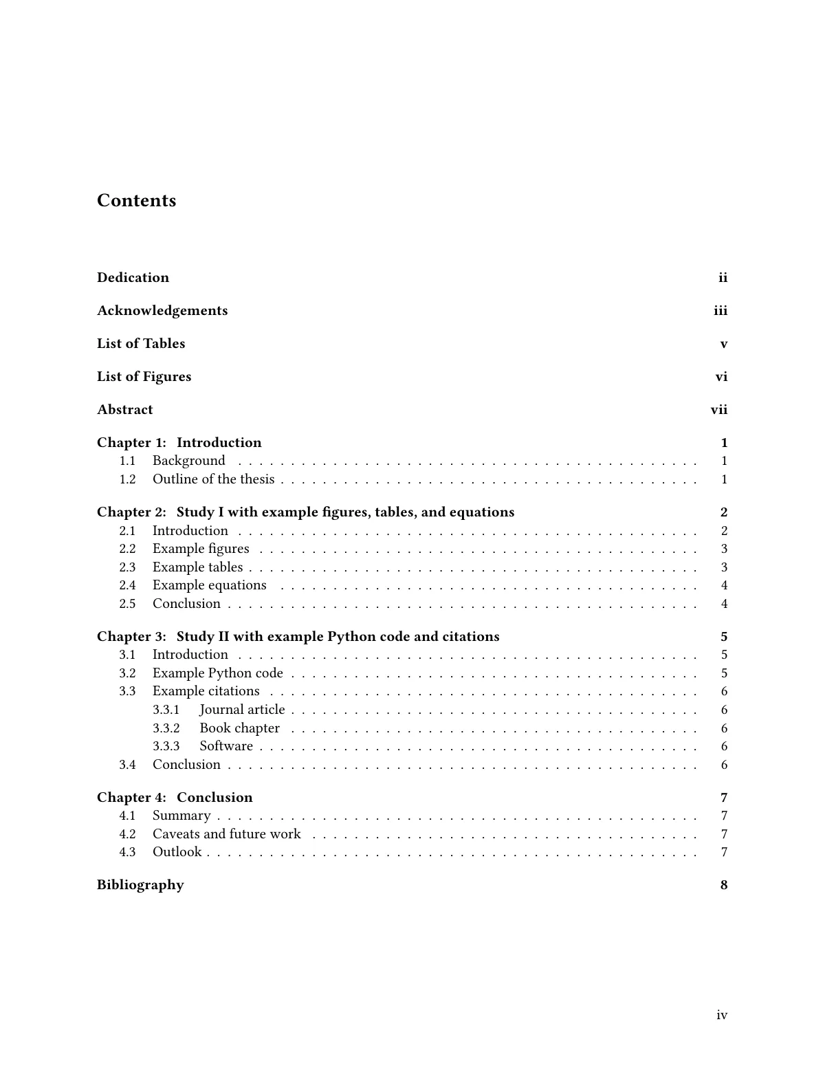 University of Southern California PhD dissertation LaTeX template, page 4 of 15