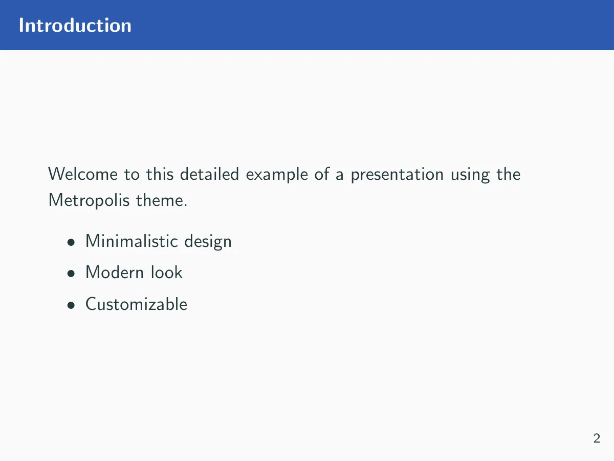 Universidad Politécnica de Madrid Beamer (Metropolis) LaTeX template, page 4 of 13