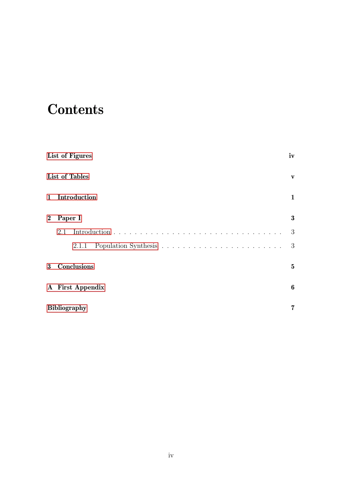 University of Birmingham PhD thesis, physics and astronomy LaTeX template, page 5 of 14