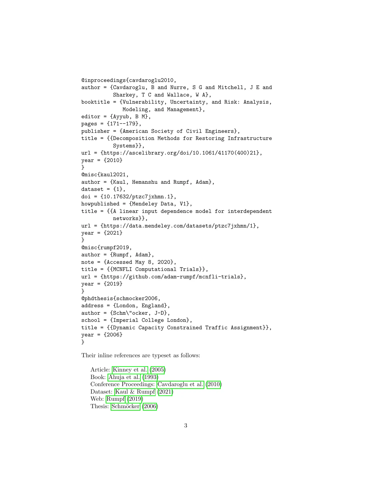 European Journal of Operational Research references LaTeX template, page 3 of 4