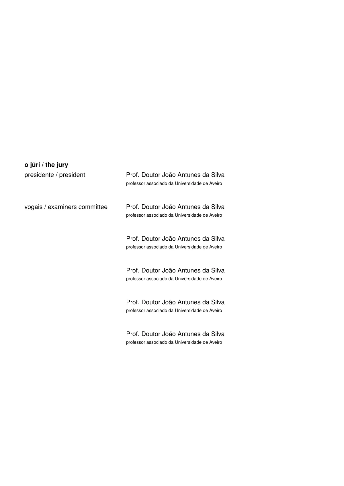 LaTeX-Vorlage Abschlussarbeit, University of Aveiro, Seite 3 von 7