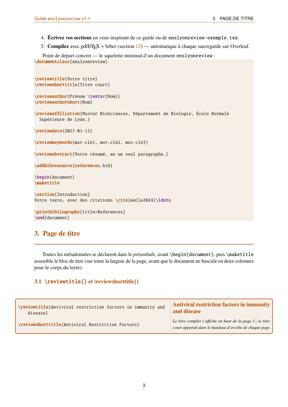 LaTeX-Vorlage ENS de Lyon M2 Biosciences Literaturübersicht (Französisch), Seite 4 von 16