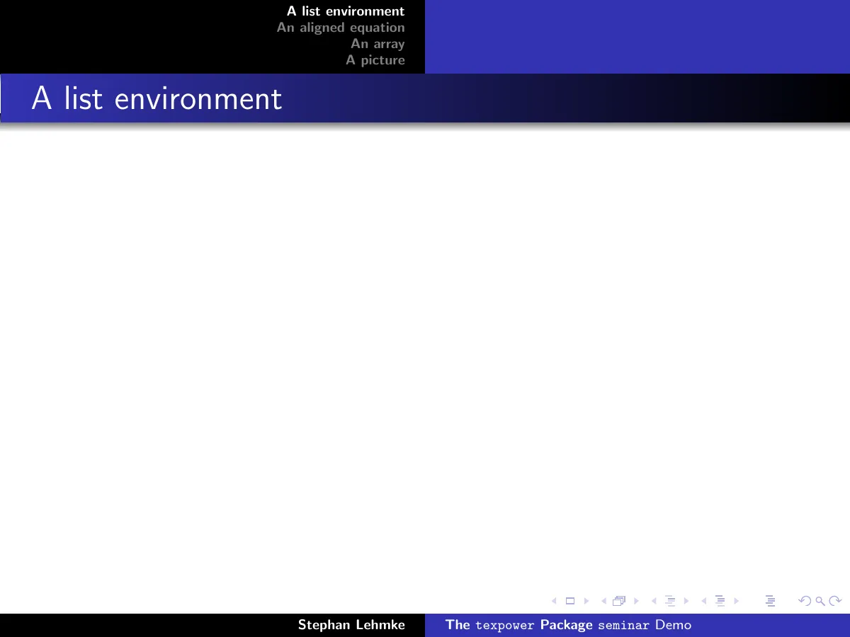 LaTeX-Vorlage Beamer-Folien mit Emulation von texpower, Seite 3 von 56