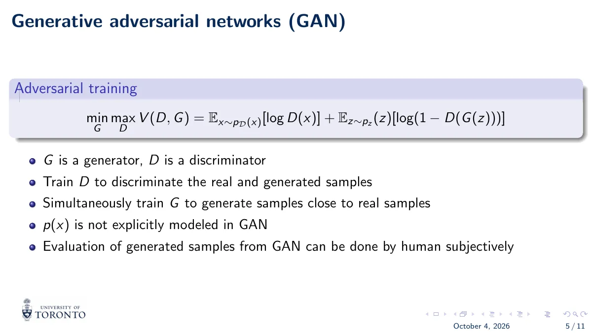 University of Toronto Beamer presentation LaTeX template, page 5 of 11